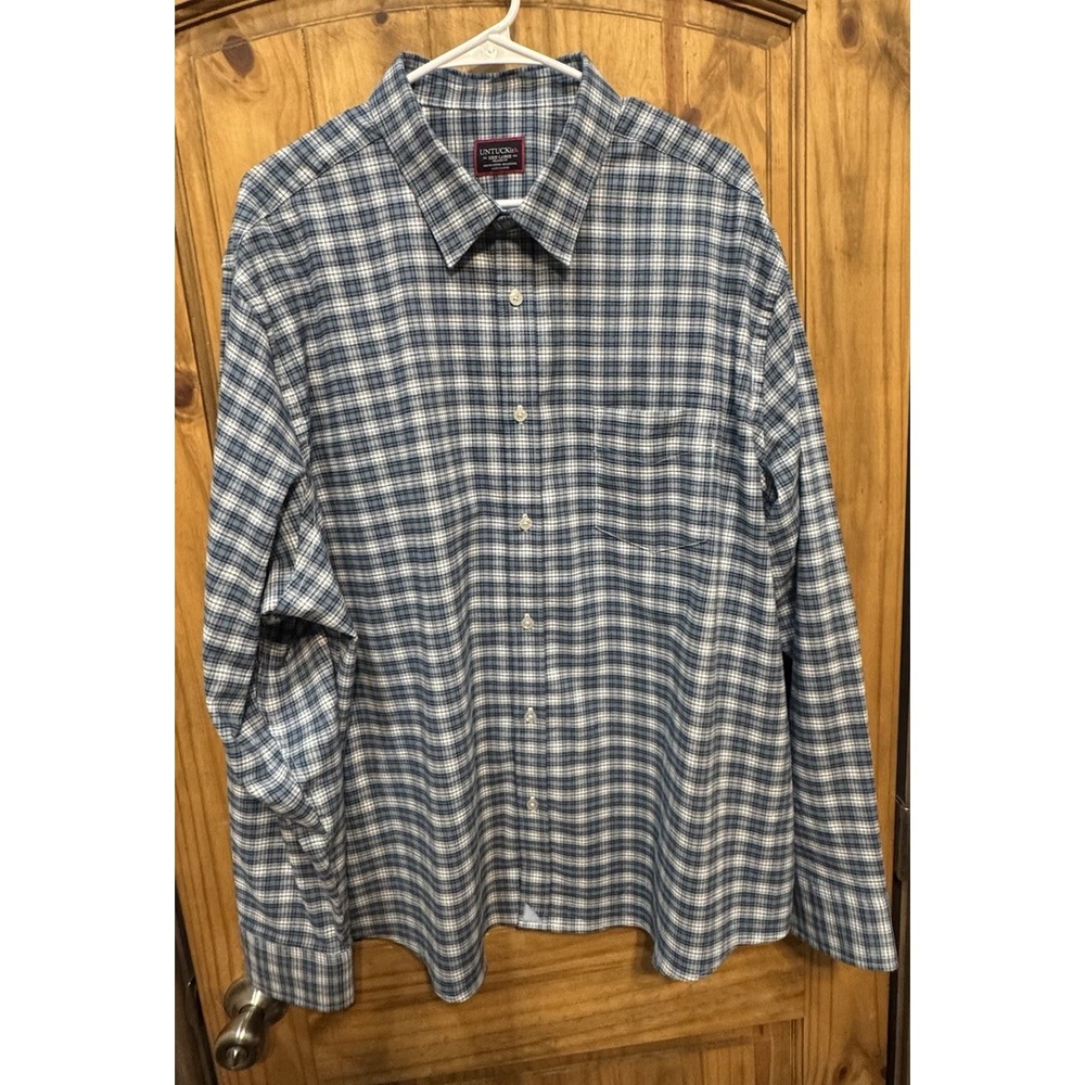 UNTUCKit Men's Shirt XXXL 3X Classic‎ Fit Purple Long Sleeve Button Down